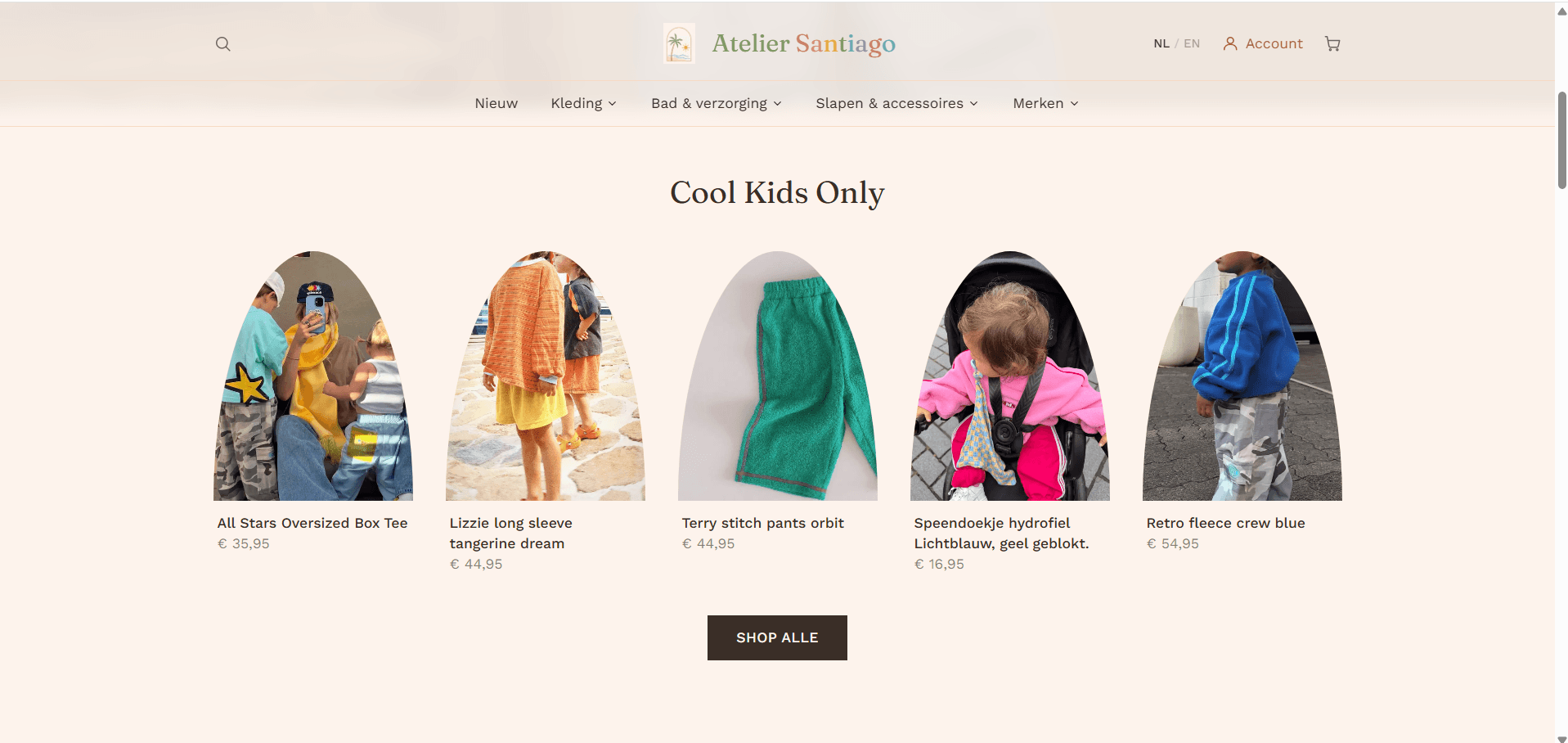 Productoverzicht van Atelier Santiago